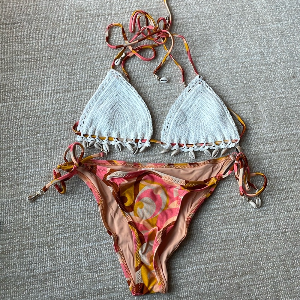 Zimmermann Mae crochet bikinii set.